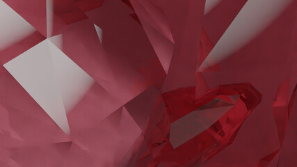 4K 3D Illustration of Crystal