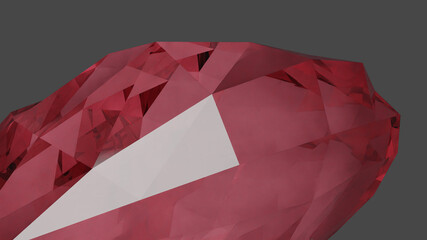 4K 3D Illustration of Crystal