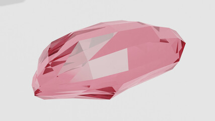 4K 3D Illustration of Crystal