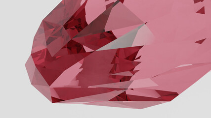 4K 3D Illustration of Crystal