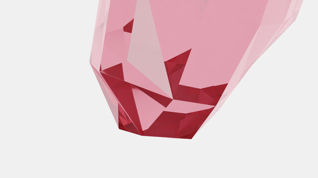4K 3D Illustration of Crystal