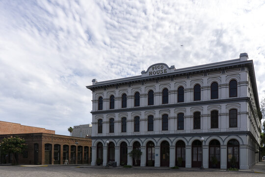 LOS ANGELES, UNITED STATES - Sep 15, 2021: The Historic Pico House In Downtown Los Angeles