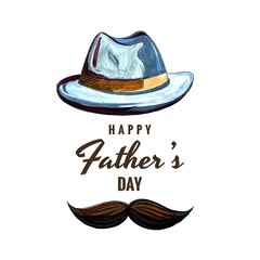 Happy fathers day celebration card background