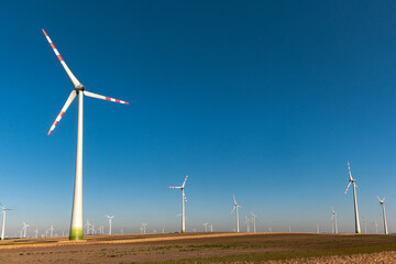 Windpark im Burgenland, Österreich