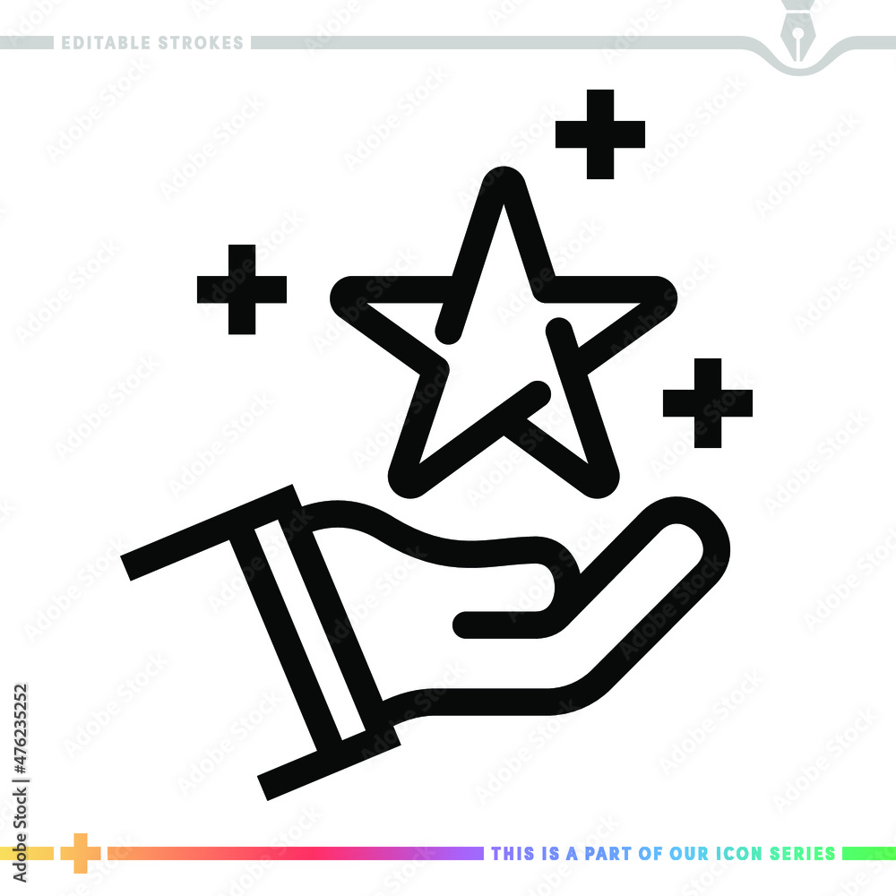 Poster line icon for digital champions illustrations with editable strokes. this vector graphic has customi