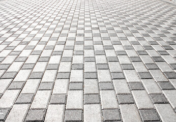 Path, paved with paving tiles