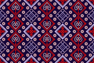 Geometric ethnic oriental traditional pattern.Figure tribal embroidery style.Design for wallpaper,clothing,wrapping,fabric,vector illustration.