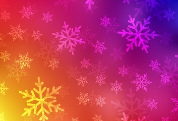 Light Pink, Yellow vector layout in New Year style.