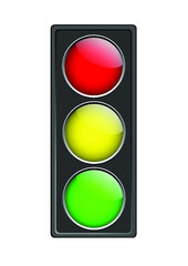 Traffic light vector illustration