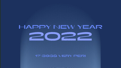 Vector background, circles, congratulations, new year. Vibrant background. Very Peri colour. 