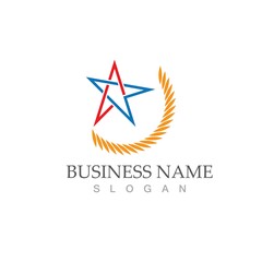 Star icon Template vector illustration