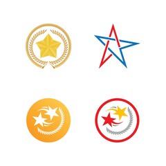 Star icon Template vector illustration