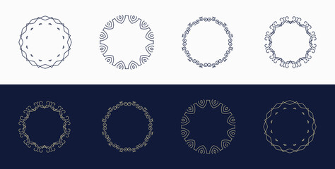 custom, creative, luxury ornament, frame, mandala, logo icon, symbol 