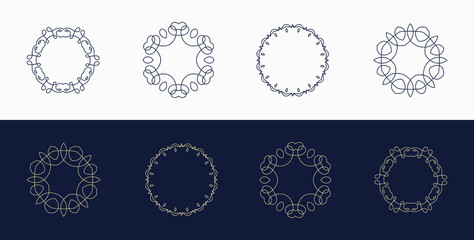 custom, creative, luxury ornament, frame, mandala, logo icon, symbol 