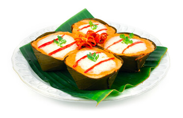 Steamed Fish Curry with Coconut Cream Thaifood