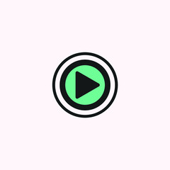Fototapeta premium play button icon