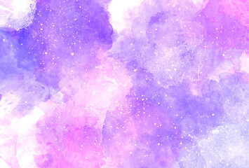 背景素材_水彩テクスチャ_紫