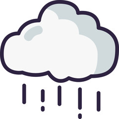 rainy line icon