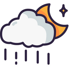 rain line icon