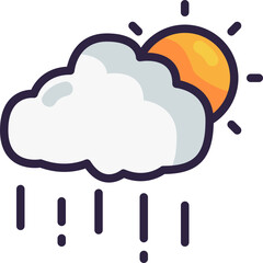 rain line icon