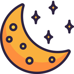 moon line icon