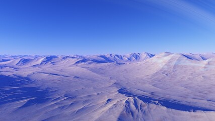 realistic surface of an alien planet, view from the surface of an exo-planet, canyons on an alien planet, stone planet, desert planet 3d render