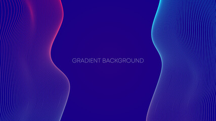 Abstract Lineart Gradient Background Pattern Design Template