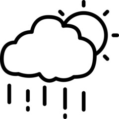 rain line icon