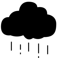 rainy solid icon