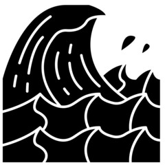 wave solid icon