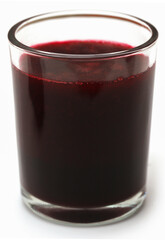 Beetroot juice in a glass