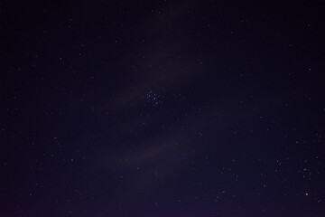 Fototapeta na wymiar Pleiadian star cluster M45 in space / astronomy