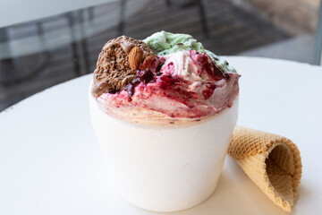 un kilo de helado para llevar de gustos frutales