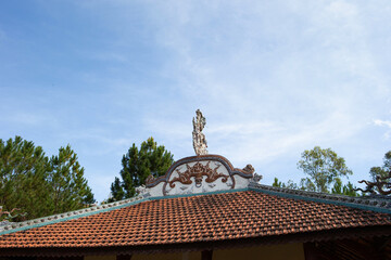 Obraz premium the roof of the temple