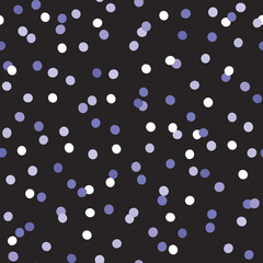 Colorful festive confetti vector pattern, seamless repeat design. Trendy minimal style. Great for fabrics, greeting cards, wallpapers, gift wrapping paper, social media, web page , surfaces etc.