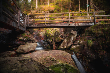 Hochfall Waterfall near Bodenmais in the Bavarian Forest, Germany © Thilo Wagner/Wirestock