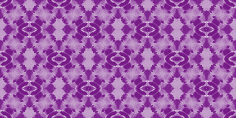 Beautiful tie-dye background. Abstract purple stains on the white fabric.	