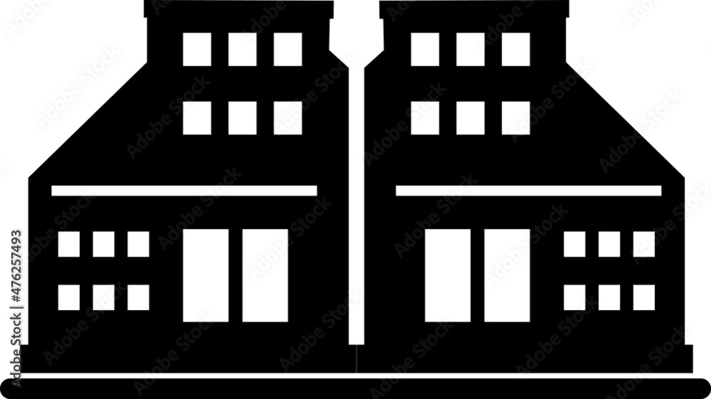 Aufkleber building vector icon on white background..eps