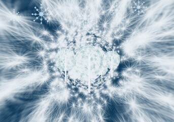 Winter Abstract Texture Backgrounds are decorated with decorative elements.