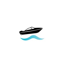 speed boat logo.