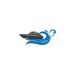 speed boat logo.