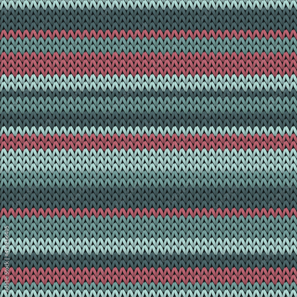 Wall mural Macro horizontal stripes christmas knit geometric