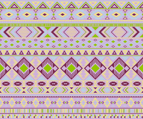 American indian pattern tribal ethnic motifs geometric vector background.