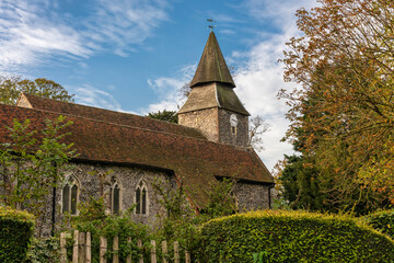 Fototapeta na wymiar Church of Saint Mary the Virgin in Upchurch in Kent, England
