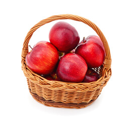 Apples in the basket.