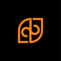 QB BQ DB PD initials logo vector image