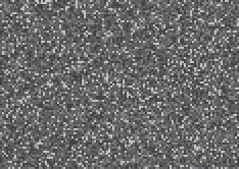 Noise effect seamless pattern. Monochrome pixel analog VHS error. Noise TV.