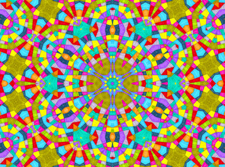 Abstract background with bright colorful pattern