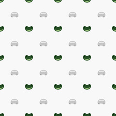 Frog pattern seamless in freehand style. Head predator on colorful background. Vector illustration for textile.