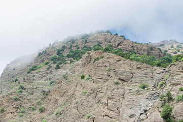 Beautiful view of the top of the mountain